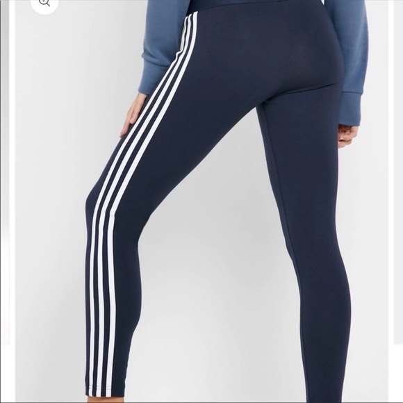 adidas essential 3-stripe leggings size M - Picture 2 of 8